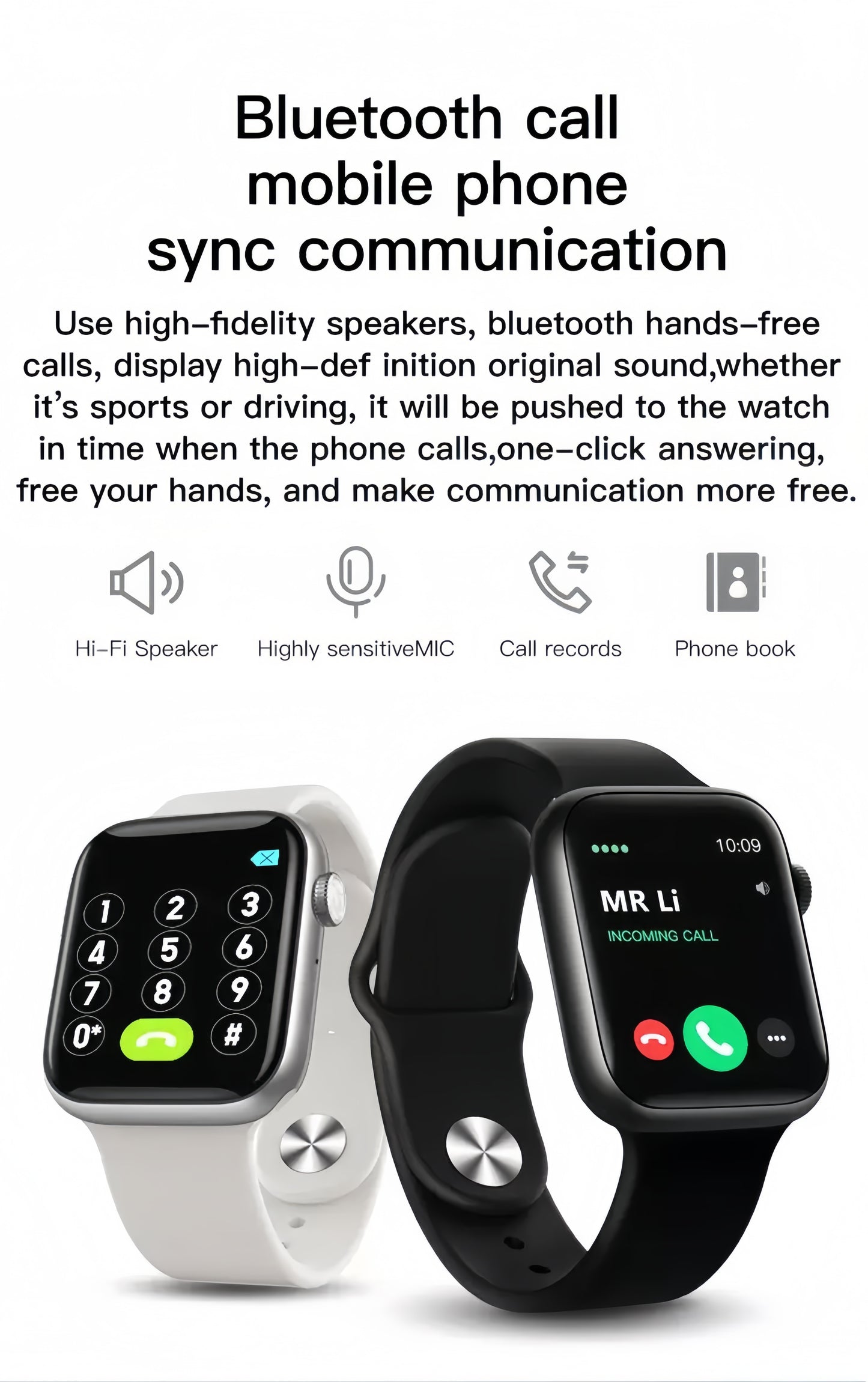HK100 Ultra Luxury Multi Functional Smart Watch