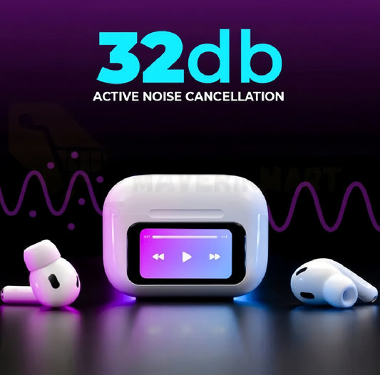 A9 Pro Airpods ANC/ENC Touch Screen 5.3 Gaming Earbuds